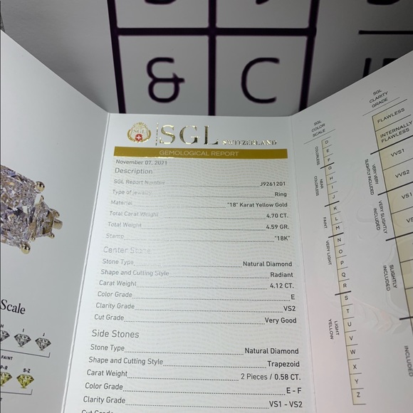 18k Spectacular 4.70Ct Diamond Ring - Picture 4 of 14